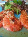 Gambas langostineras con salsa mignonette 🦐