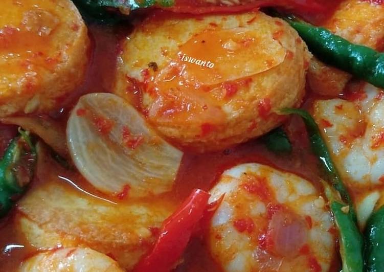 🦐udang tahu tofu saus asam pedas🦐