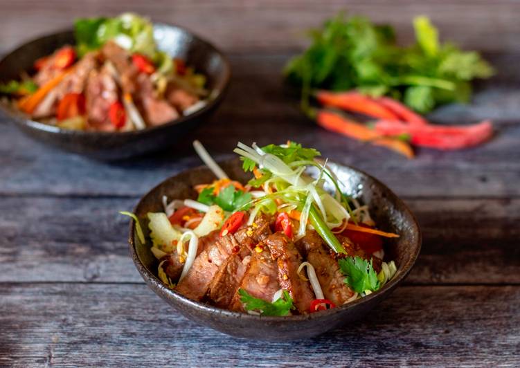 Recipe of Speedy Beef Waterfall Thai Salad