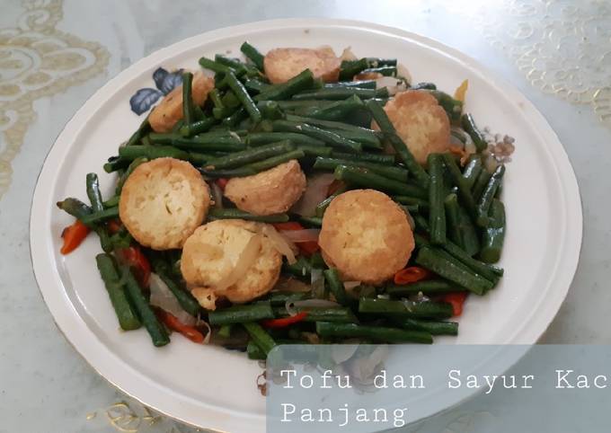 Resep Tofu dan Sayur Kacang Panjang oleh Gweny Rahayu - Cookpad