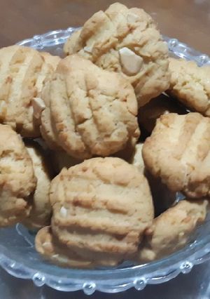 Foto resep Simple cheese and almond crunchy cookies