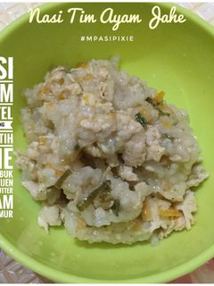 Foto resep Mpasi all age| 11m| Nasi Tim Ayam Jahe