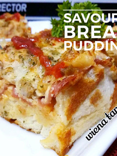 Foto resep Savoury Bread Pudding