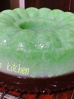 Foto resep Puding tape ketan hijau lapis coklat