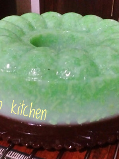 Foto resep Puding tape ketan hijau lapis coklat