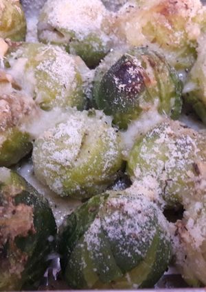 O poză a rețetei Varza de Bruxelles gratinată.