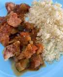 Pollo con tomate y cous cous
