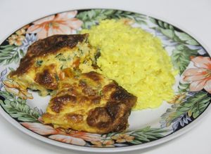 Una foto de Soufflé de verduras