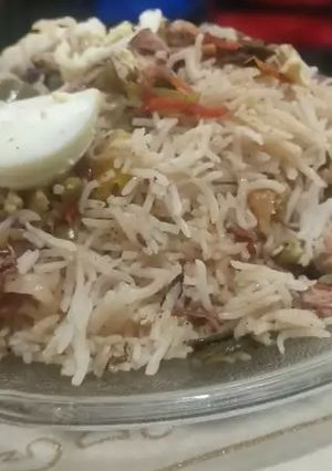 A picture of Chinese Biryani.