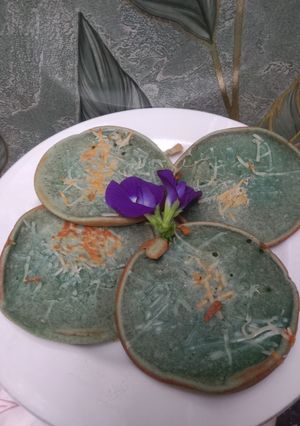 Foto resep Pancake Bunga Telang