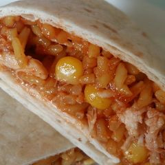Vickys BBQ Chicken Burritos, GF DF EF SF NF A picture of Vickys BBQ Chicken Burritos, GF DF EF SF NF.