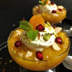 A picture of Khubani Ka Meetha (Apricot Pudding).