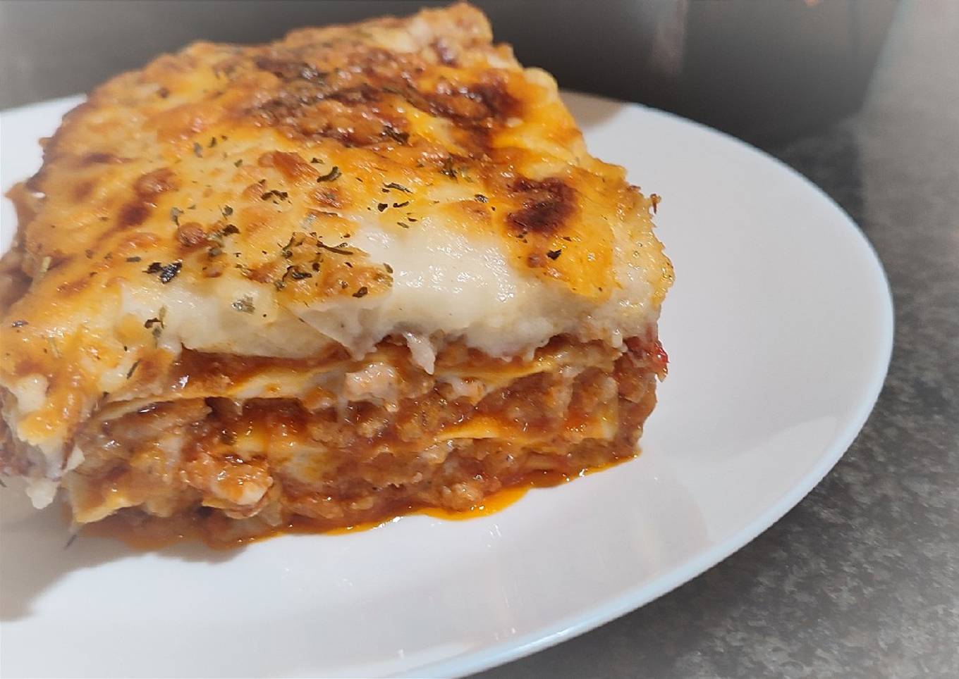 Lasaña rápida fácil y deliciosa👌🍅