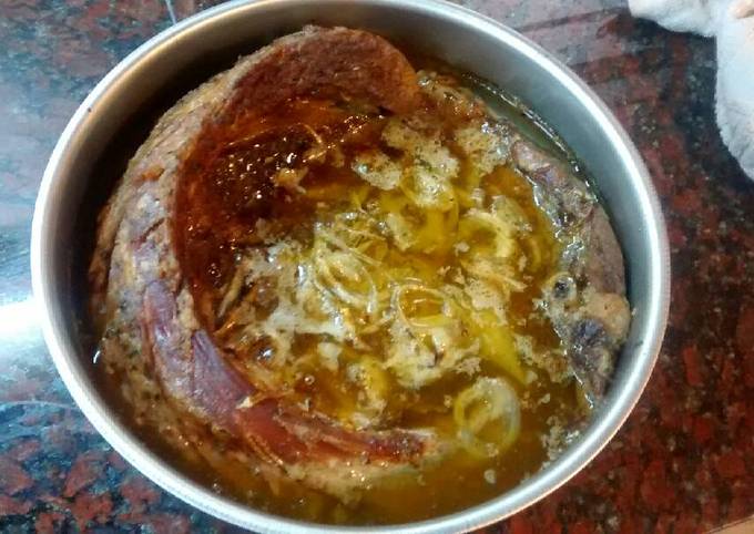 Asado al horno que se corta con cuchara, más omelette de queso y morron asado  Receta de Sergio Pereira ⚓⚓🎣- Cookpad