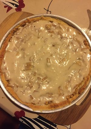 Una foto de Tartaleta manzana canela y crema casera