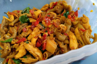Resep Ayam suir usus rica-rica Ekonomis Untuk Dijual