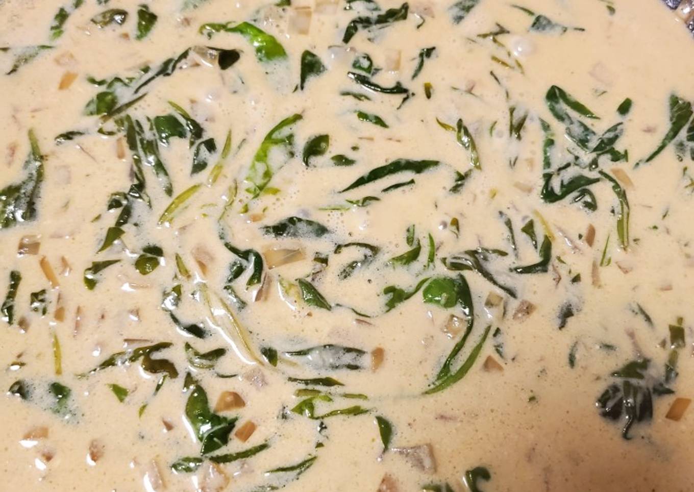 Espinacas a la crema