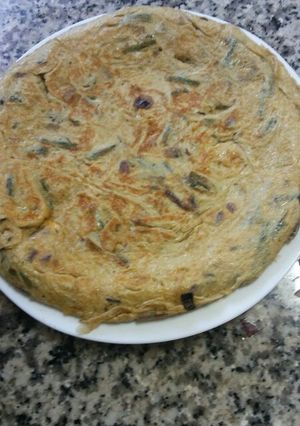 Una foto de Tortilla de espárragos