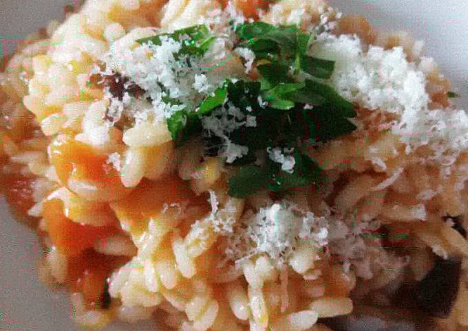 Ricetta di Qualsiasi notte della settimana Risotto zucca e funghi