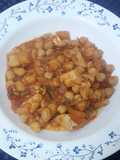 Garbanzos con bacalao