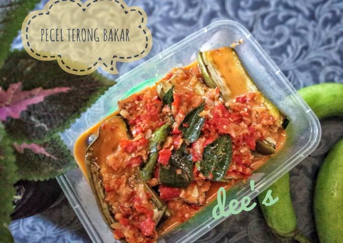 Resep 114. Pecel Terong Bakar yang Menggugah Selera