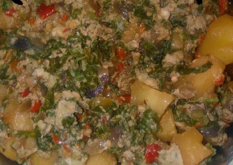 Healthy Recipe of Irish, egg nd ugu soup