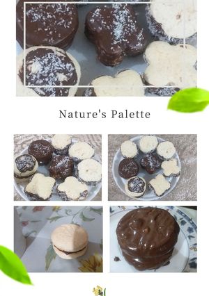 Una foto de Alfajores de maicena rellena con chocolates