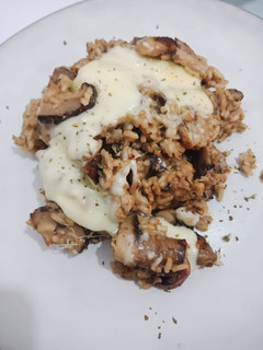 Foto resep Cheesy Mushroom Risotto