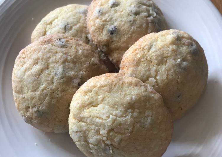 Biscottini con gocce di cioccolato