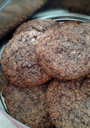Una foto de Cookies de semillas de lino y arándanos azules