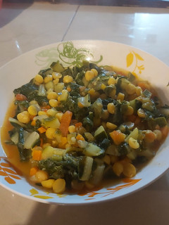 Una foto de Garbanzos con verduras