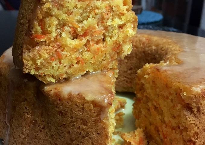 Torta de zanahoria ? con glasé de naranja ? Receta de Dani Cabrera ?-  Cookpad