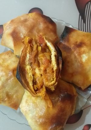 صورة لوصفة خبيزات البوراك بحشو سهل واقتصادي