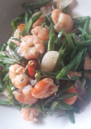 Foto resep Tumis kacang panjang udang