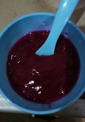 Foto resep Mpasi Al 6 bln (Puree Pisang&Buah Naga)