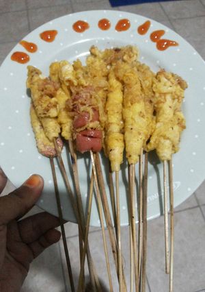 Foto resep Sate telur gulung