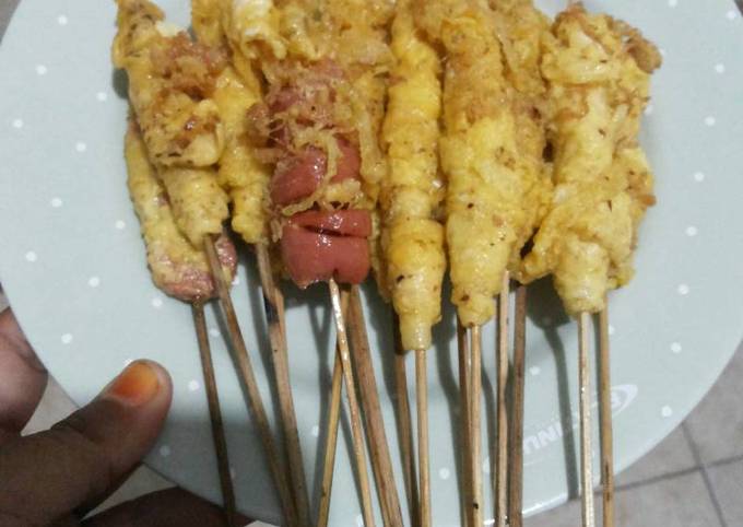 Sate telur gulung