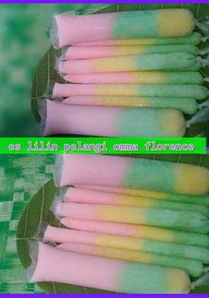 Foto resep Es lilin pelangi
