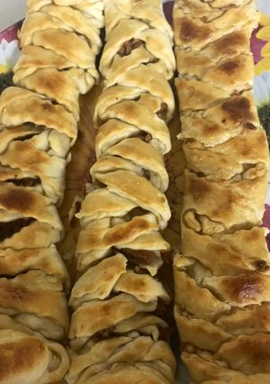 صورة لوصفة فطيرة الضفائر