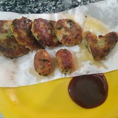 Poha Potato cutlets A picture of Poha Potato cutlets.