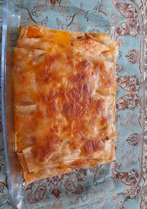 عکسی از دستور لازانیا با گوشت