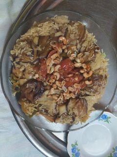 صورة لوصفة مقلوبة الباذنجان والبطاطا