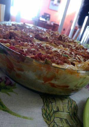 Una foto de Lasagna de acelga y carne!!! Deliciosa!!!