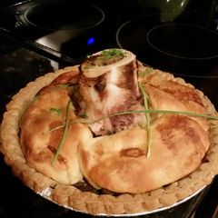A picture of Brad's bison pie.
