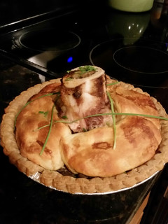 A picture of Brad's bison pie.