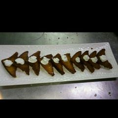 Pineapple flavoured Shahi tukda A picture of Pineapple flavoured Shahi tukda.