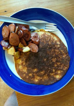 A picture of Instant oatmeal pancakes.