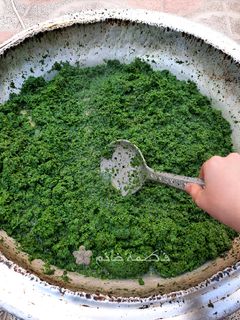 عکسی از دستور تعداد و میزان سبزی قرمه