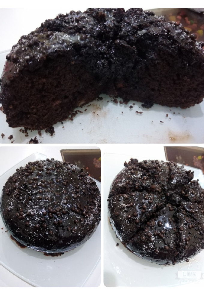 عکسی از دستور کیک شکلاتی خیس (پودر کیک آماده)