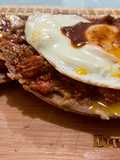 Egg on Toastada with Chorizo Sauce 🤤